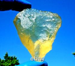 Libyan Desert Glass Meteorite Tektite impact specimen(480 crt) Big Heart shape