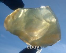 Libyan Desert Glass Meteorite Tektite impact specimen(480 crt)Dimples GEM AAAAA