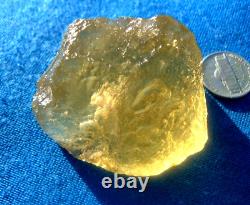 Libyan Desert Glass Meteorite Tektite impact specimen(480 crt)Super Nice Gem A+