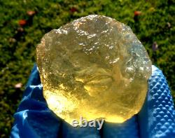 Libyan Desert Glass Meteorite Tektite impact specimen(480 crt)Super Nice Gem A+