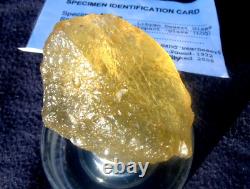 Libyan Desert Glass Meteorite Tektite impact specimen(480 crt)Super Nice Gem A+