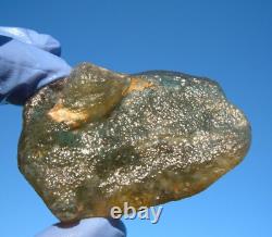 Libyan Desert Glass Meteorite Tektite impact specimen(485 crt)Dark Gem AAAA+