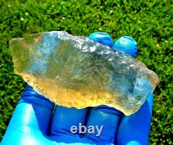 Libyan Desert Glass Meteorite Tektite impact specimen(485 crt)Dimples -Super GEM