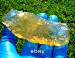 Libyan Desert Glass Meteorite Tektite impact specimen(485 crt)Dimples -Super GEM