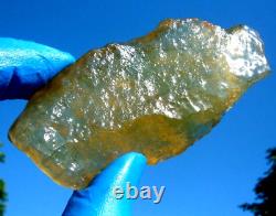 Libyan Desert Glass Meteorite Tektite impact specimen(485 crt)Dimples -Super GEM