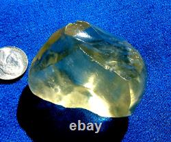 Libyan Desert Glass Meteorite Tektite impact specimen(485 ct) Super Gem AAAA+