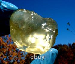 Libyan Desert Glass Meteorite Tektite impact specimen(485 ct) Super Gem AAAA+