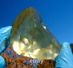 Libyan Desert Glass Meteorite Tektite impact specimen(485 ct) Super Gem AAAA+