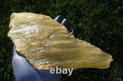 Libyan Desert Glass Meteorite Tektite impact specimen(5000 crt)Flat- big (1 Kg)