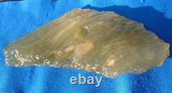 Libyan Desert Glass Meteorite Tektite impact specimen(5000 crt)Flat- big (1 Kg)