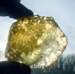 Libyan Desert Glass Meteorite Tektite impact specimen(500 crt)Dimples Super Gem