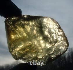 Libyan Desert Glass Meteorite Tektite impact specimen(500 crt)Dimples Super Gem