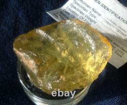 Libyan Desert Glass Meteorite Tektite impact specimen(500 crt)Dimples Super Gem