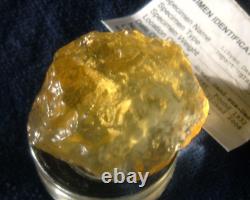 Libyan Desert Glass Meteorite Tektite impact specimen(500 crt)Dimples Super Gem