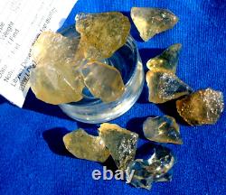 Libyan Desert Glass Meteorite Tektite impact specimen(500 crt)Small Gems Lot#17