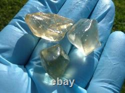 Libyan Desert Glass Meteorite Tektite impact specimen(500 crt)Small Gems Lot#18