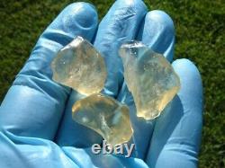 Libyan Desert Glass Meteorite Tektite impact specimen(500 crt)Small Gems Lot#18