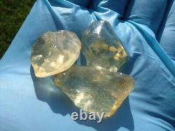 Libyan Desert Glass Meteorite Tektite impact specimen(500 crt)Small Gems Lot#18