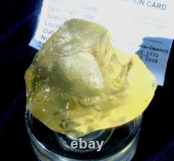 Libyan Desert Glass Meteorite Tektite impact specimen(500 crt)Super Gem AAAAA