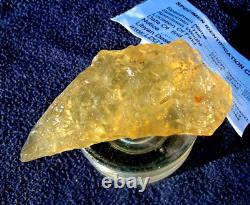 Libyan Desert Glass Meteorite Tektite impact specimen(505 ct)dimples Gem A+