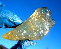 Libyan Desert Glass Meteorite Tektite impact specimen(505 ct)dimples Gem A+