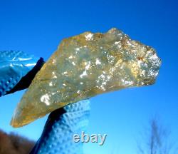 Libyan Desert Glass Meteorite Tektite impact specimen(505 ct)dimples Gem A+