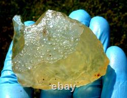 Libyan Desert Glass Meteorite Tektite impact specimen(510 crt)Dimples Gem AAA+