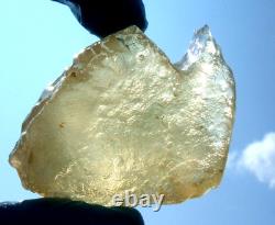 Libyan Desert Glass Meteorite Tektite impact specimen(510 crt)Dimples Gem AAA+