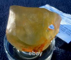 Libyan Desert Glass Meteorite Tektite impact specimen(515 ct) Big Natural Hole