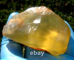 Libyan Desert Glass Meteorite Tektite impact specimen(515 ct) Big Natural Hole