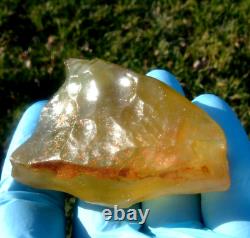 Libyan Desert Glass Meteorite Tektite impact specimen(515 ct) Big Natural Hole