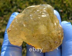 Libyan Desert Glass Meteorite Tektite impact specimen(545 ct)Dimples Green Gem