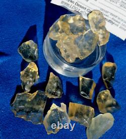 Libyan Desert Glass Meteorite Tektite impact specimen(550 crt)Small Gems Lot#14