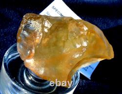 Libyan Desert Glass Meteorite Tektite impact specimen(550 crt)Super Gem AAAAA