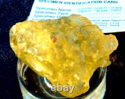 Libyan Desert Glass Meteorite Tektite impact specimen(550 crt)super Green Gem