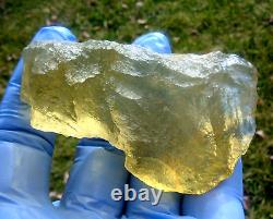 Libyan Desert Glass Meteorite Tektite impact specimen (555 crt)Dimples Top AAA