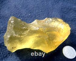 Libyan Desert Glass Meteorite Tektite impact specimen (555 crt)Dimples Top AAA