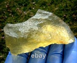 Libyan Desert Glass Meteorite Tektite impact specimen (555 crt)Dimples Top AAA