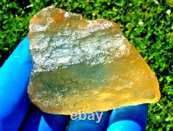 Libyan Desert Glass Meteorite Tektite impact specimen(557 ct)Dimples GEM AAAA