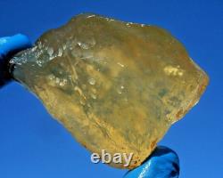 Libyan Desert Glass Meteorite Tektite impact specimen(557 ct)Dimples GEM AAAA