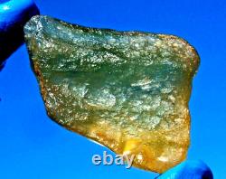 Libyan Desert Glass Meteorite Tektite impact specimen(557 ct)Dimples GEM AAAA