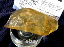 Libyan Desert Glass Meteorite Tektite impact specimen(565 crt)Super Gem AAAA+