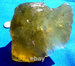 Libyan Desert Glass Meteorite Tektite impact specimen(5660 crt)Dimples Huge Gem