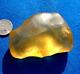 Libyan Desert Glass Meteorite Tektite Impact Specimen(570 Crt)dimples Gem Yellow