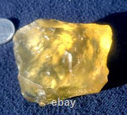 Libyan Desert Glass Meteorite Tektite impact specimen(575 crt)Dimples Gem AAAAA