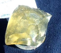 Libyan Desert Glass Meteorite Tektite impact specimen(580 crt) Super Gem AAAAA+