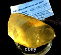 Libyan Desert Glass Meteorite Tektite impact specimen(585 crt) Soft Gem AAAA