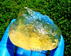 Libyan Desert Glass Meteorite Tektite impact specimen(600 crt)Dimples Gem AAAA+