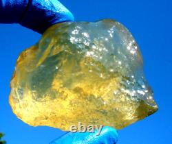 Libyan Desert Glass Meteorite Tektite impact specimen(600 crt)Dimples Gem AAAA+