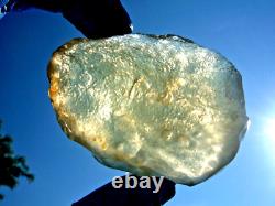 Libyan Desert Glass Meteorite Tektite impact specimen(600 crt)Dimples Gem AAAA+